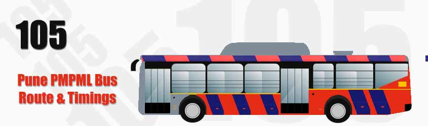 105 Pune PMPML City Bus Route and PMPML Bus Route 105 Timings with Bus Stops