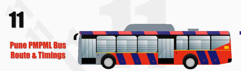 11 Pune PMPML City Bus Route and PMPML Bus Route 11 Timings with Bus Stops