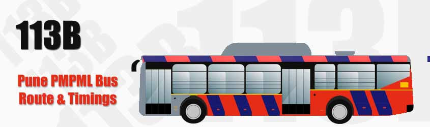 113B Pune PMPML City Bus Route and PMPML Bus Route 113B Timings with Bus Stops
