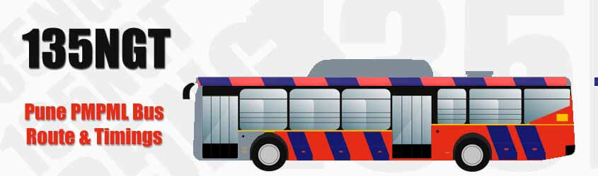 135NGT Pune PMPML City Bus Route and PMPML Bus Route 135NGT Timings with Bus Stops