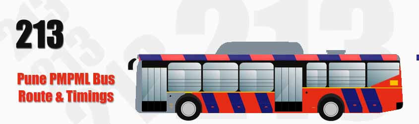 213 Pune PMPML City Bus Route and PMPML Bus Route 213 Timings with Bus Stops