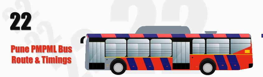 22 Pune PMPML City Bus Route and PMPML Bus Route 22 Timings with Bus Stops