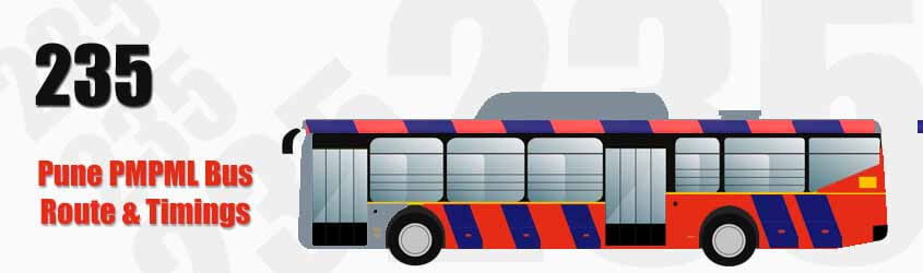 235 Pune PMPML City Bus Route and PMPML Bus Route 235 Timings with Bus Stops