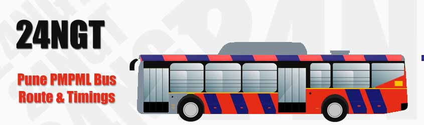 24NGT Pune PMPML City Bus Route and PMPML Bus Route 24NGT Timings with Bus Stops