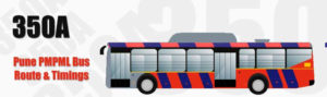 350A Pune PMPML City Bus Route and PMPML Bus Route 350A Timings with Bus Stops