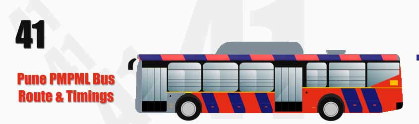 41 Pune PMPML City Bus Route and PMPML Bus Route 41 Timings with Bus Stops