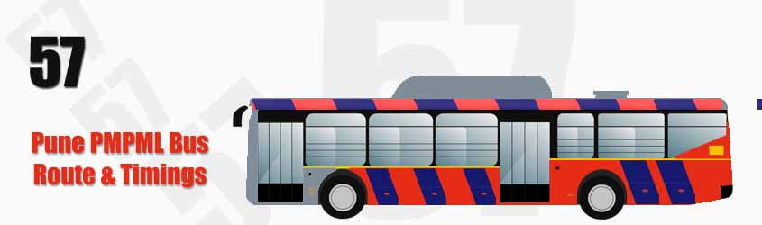 57 Pune PMPML City Bus Route and PMPML Bus Route 57 Timings with Bus Stops